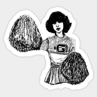 "Awkward Cheerleader" Sticker